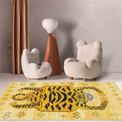 Ownkoti Ethnic Tibetan Tiger Rectangle Area Rug - image 2
