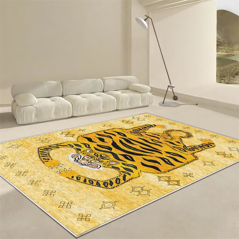 Ownkoti Ethnic Tibetan Tiger Rectangle Area Rug - image 3