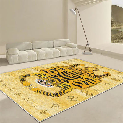 Ownkoti Ethnic Tibetan Tiger Rectangle Area Rug - image 3