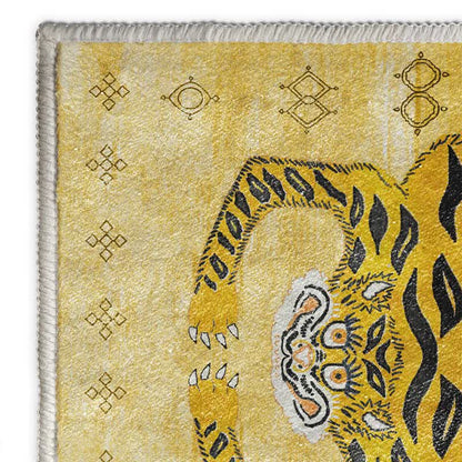 Ownkoti Ethnic Tibetan Tiger Rectangle Area Rug - image 4