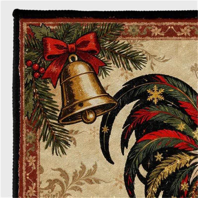 Ownkoti Rustic Farmhouse Rooster Rectangle Area Rug - image 5