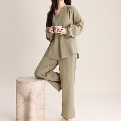 Ownkoti Minimalist V-neck Cotton Loungewear Set - image 11