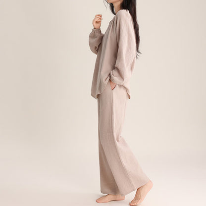 Ownkoti Minimalist V-neck Cotton Loungewear Set - image 1