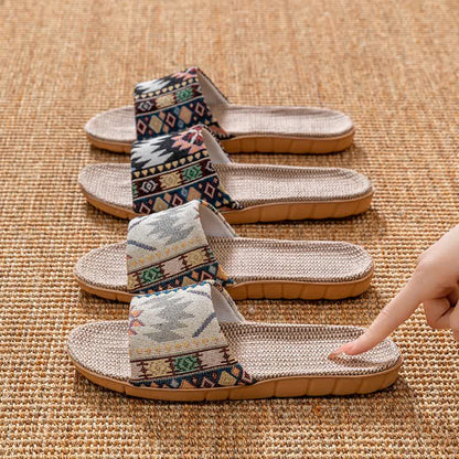 Ownkoti Ethnic Style Rattan House Slippers - image 2
