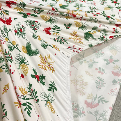 Ownkoti Christmas Festive Botanical Sheet Set - image 5