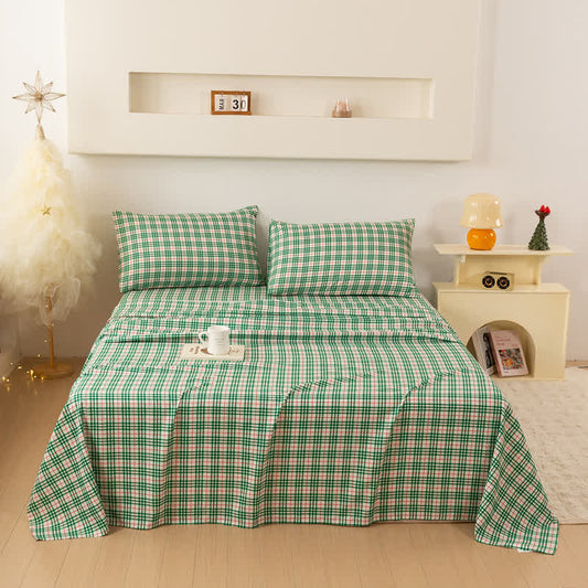 Ownkoti Classic Christmas Gingham Sheet Set - King - image 0