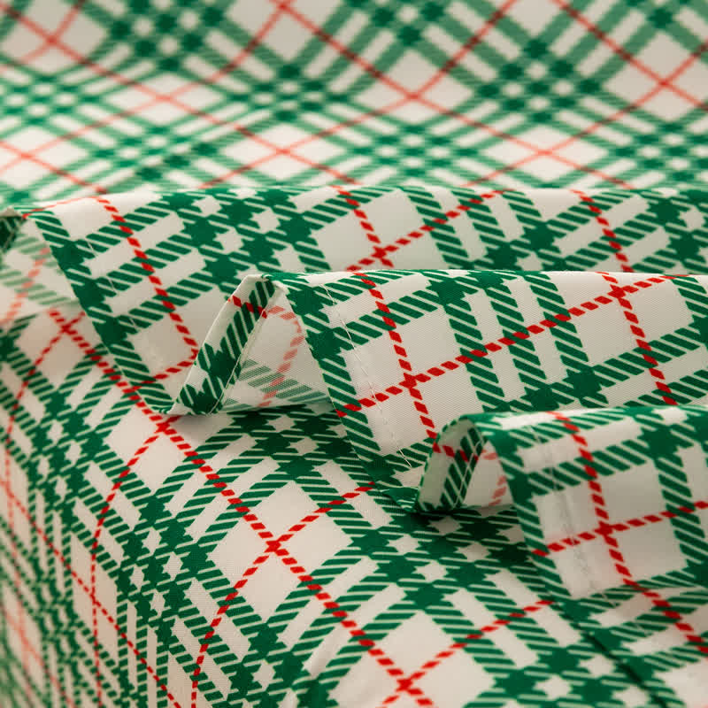 Ownkoti Classic Christmas Gingham Sheet Set - image 6