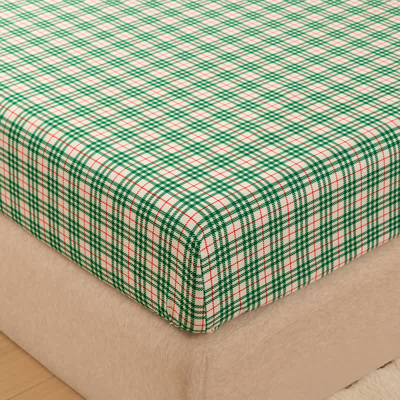 Ownkoti Classic Christmas Gingham Sheet Set - image 2