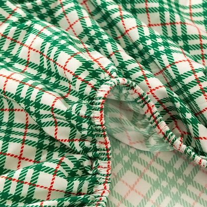 Ownkoti Classic Christmas Gingham Sheet Set - image 4