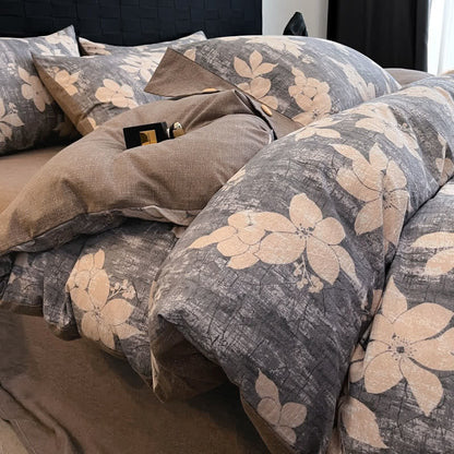 Ownkoti Lily Linen Button Bedding Set (4PCS)  - image 2