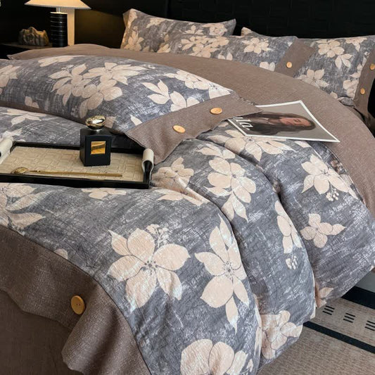 Ownkoti Lily Linen Button Bedding Set (4PCS)  - King - image 0