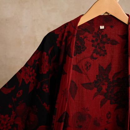 Ownkoti Peony Cotton Jacquard Kimono Robe - image 2