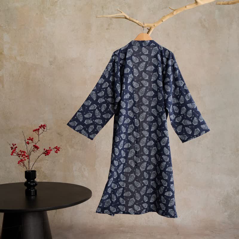 Ownkoti Leaf Arrow Cotton Kimono Robe - image 1