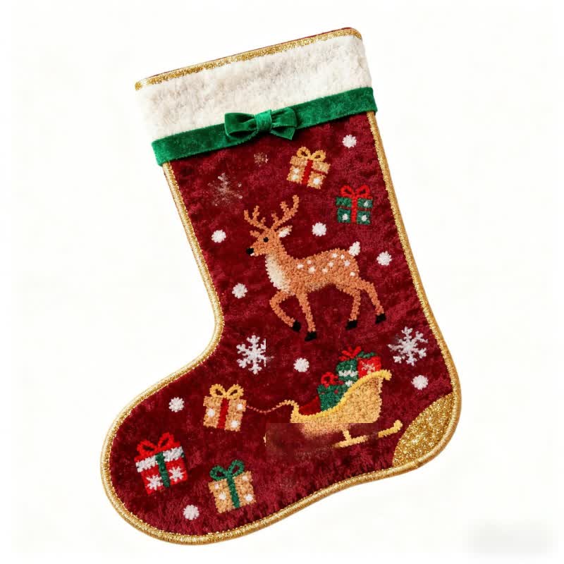 Ownkoti Christmas Inspired Stocking-Shaped Rug - image 4