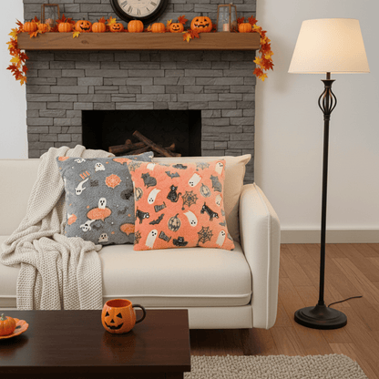 Ownkoti Funny Demon Flannel Luminous Throw Pillow - image 0