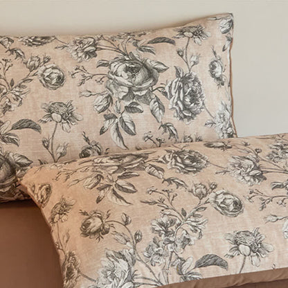 Ownkoti Rose Brushed Cotton Vintage Rose Bedding Set - image 6