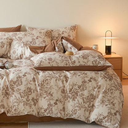 Ownkoti Floral Leaf Brushed Cotton Bedding Set - image 2