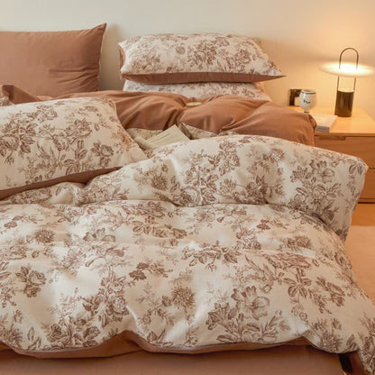 Ownkoti Floral Leaf Brushed Cotton Bedding Set - image 5