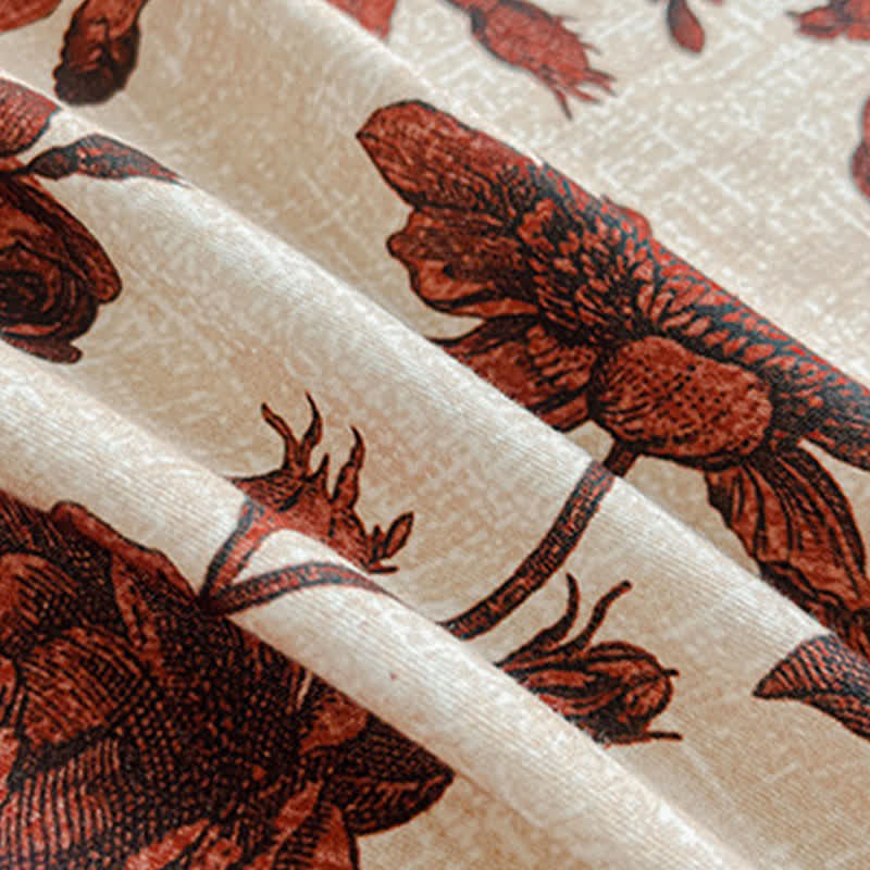 Ownkoti Rose Brushed Cotton Sheet Bedspread - image 2