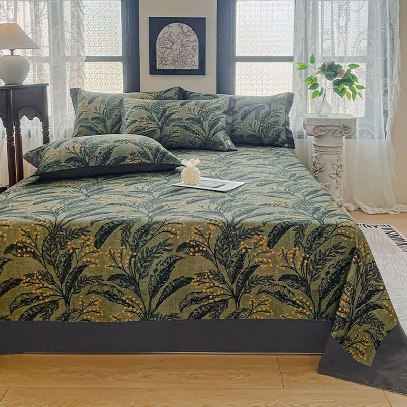 Ownkoti Botanical Berry Brushed Cotton Sheet Bedspread - image 1