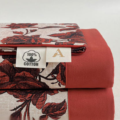 Ownkoti Rose Brushed Cotton Sheet Bedspread - image 1