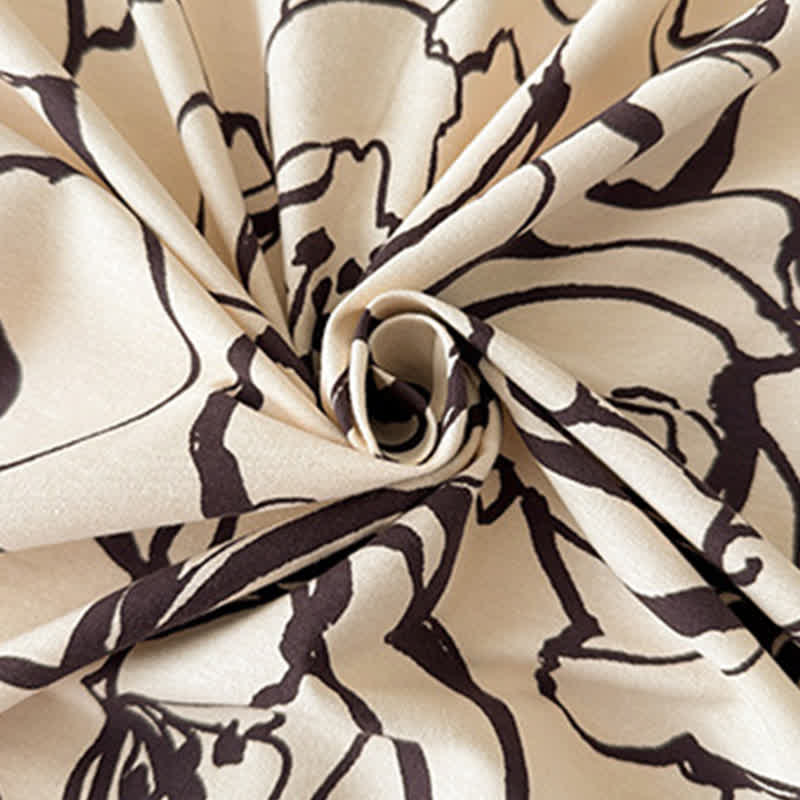 Ownkoti Abstract Flower Brushed Cotton Sheet Bedspread - image 2