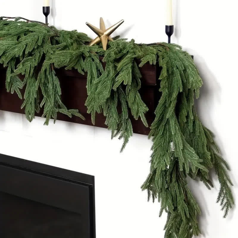 Ownkoti Faux Norfolk Pine Garland Christmas Decor - image 5