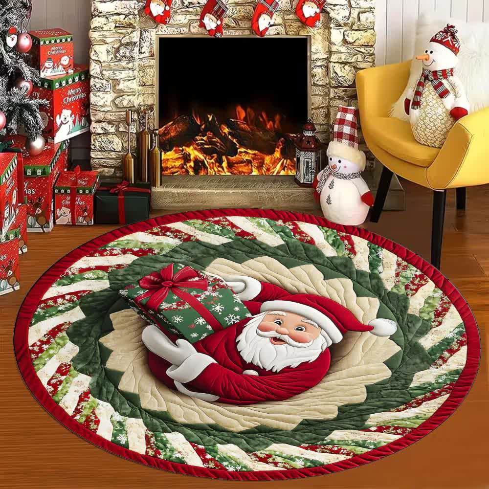 Ownkoti Christmas Theme Santa 3D Effect Rug - C - 63" - image 3
