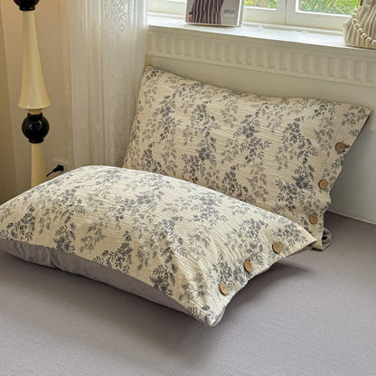 Ownkoti Elegant Floral Leaf Bedding Set - 2PCS Pillowcases - 19" x 29" - image 6