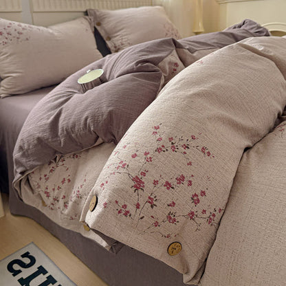 Ownkoti Elegant Plum Blossom Bedding Set - Bedding Set - Queen - image 0