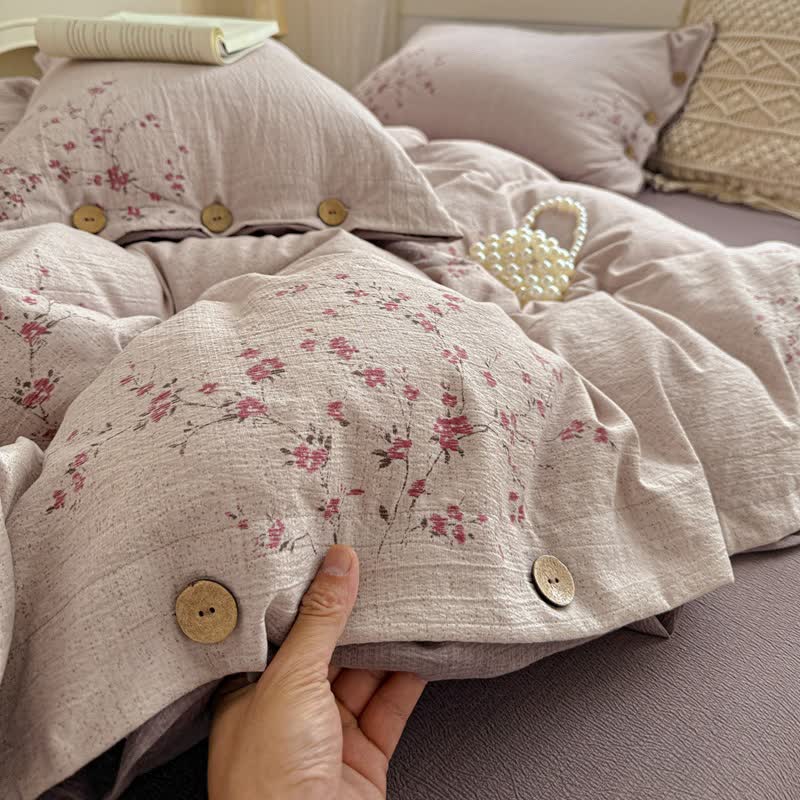 Ownkoti Elegant Plum Blossom Bedding Set - image 4