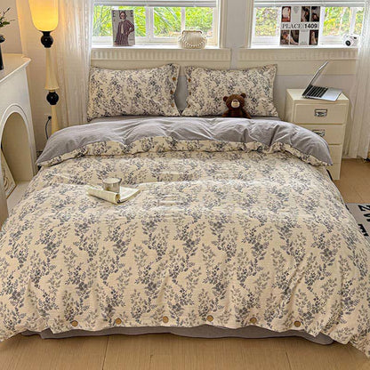 Ownkoti Elegant Floral Leaf Bedding Set - image 1