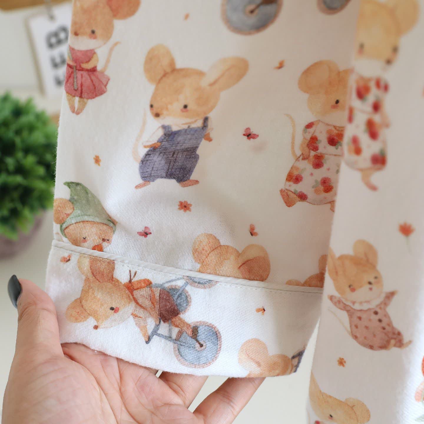 Ownkoti Cartoon Animal Brushed Cotton Loungewear Set - image 7