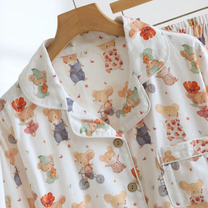 Ownkoti Cartoon Animal Brushed Cotton Loungewear Set - image 2