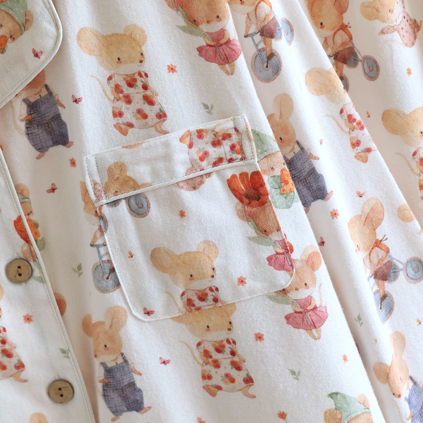 Ownkoti Cartoon Animal Brushed Cotton Loungewear Set - image 4