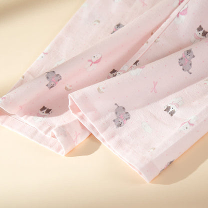 Ownkoti Cute Dog Cat Brushed Cotton Loungewear Set - image 7