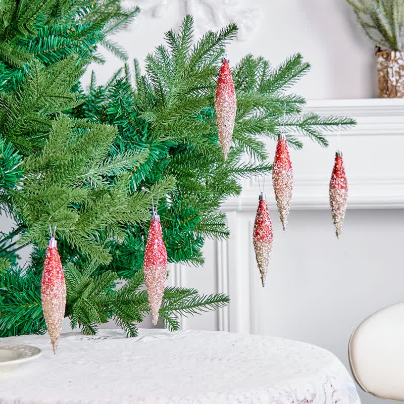 Ownkoti Gradient Glitter Christmas Tree Ornament Set - image 2