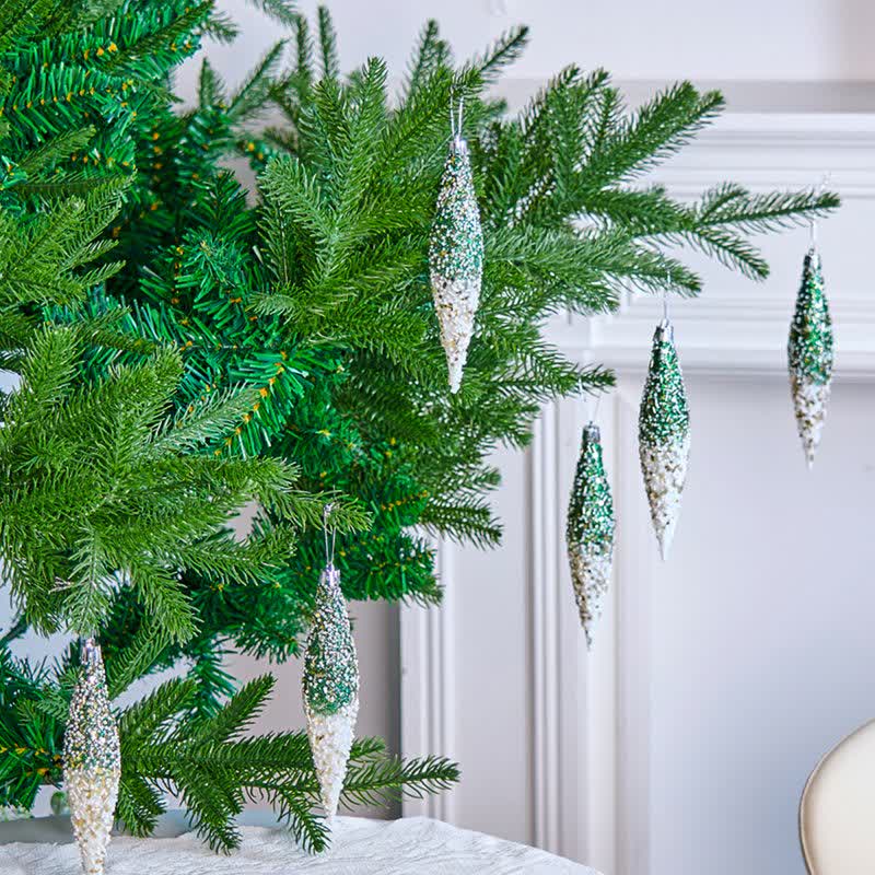 Ownkoti Gradient Glitter Christmas Tree Ornament Set - image 3