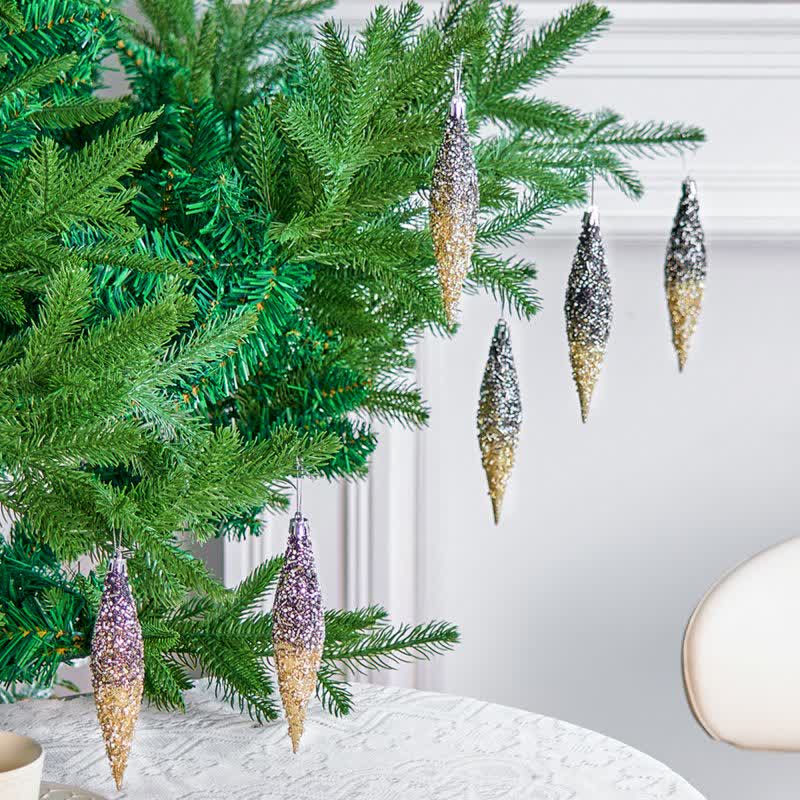 Ownkoti Gradient Glitter Christmas Tree Ornament Set - image 0