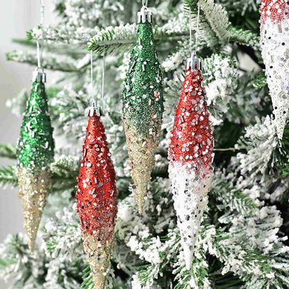 Ownkoti Gradient Glitter Christmas Tree Ornament Set - image 5