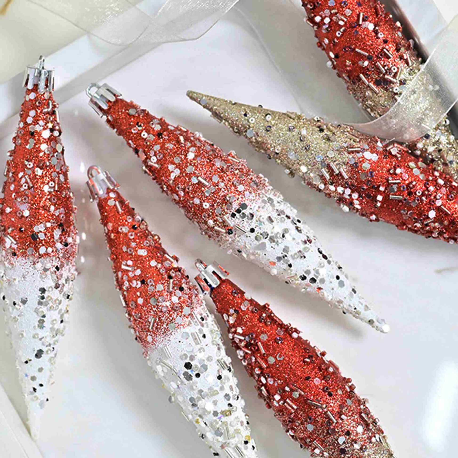 Ownkoti Gradient Glitter Christmas Tree Ornament Set - image 14