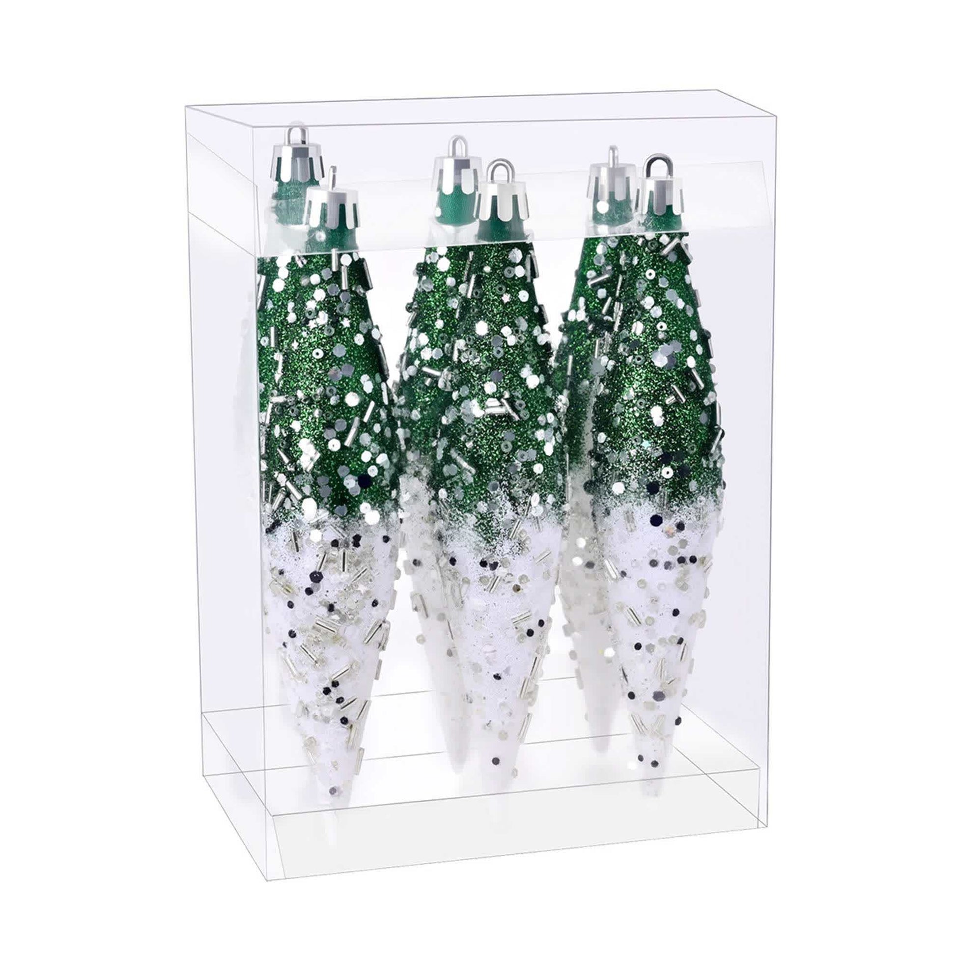 Ownkoti Gradient Glitter Christmas Tree Ornament Set - image 18