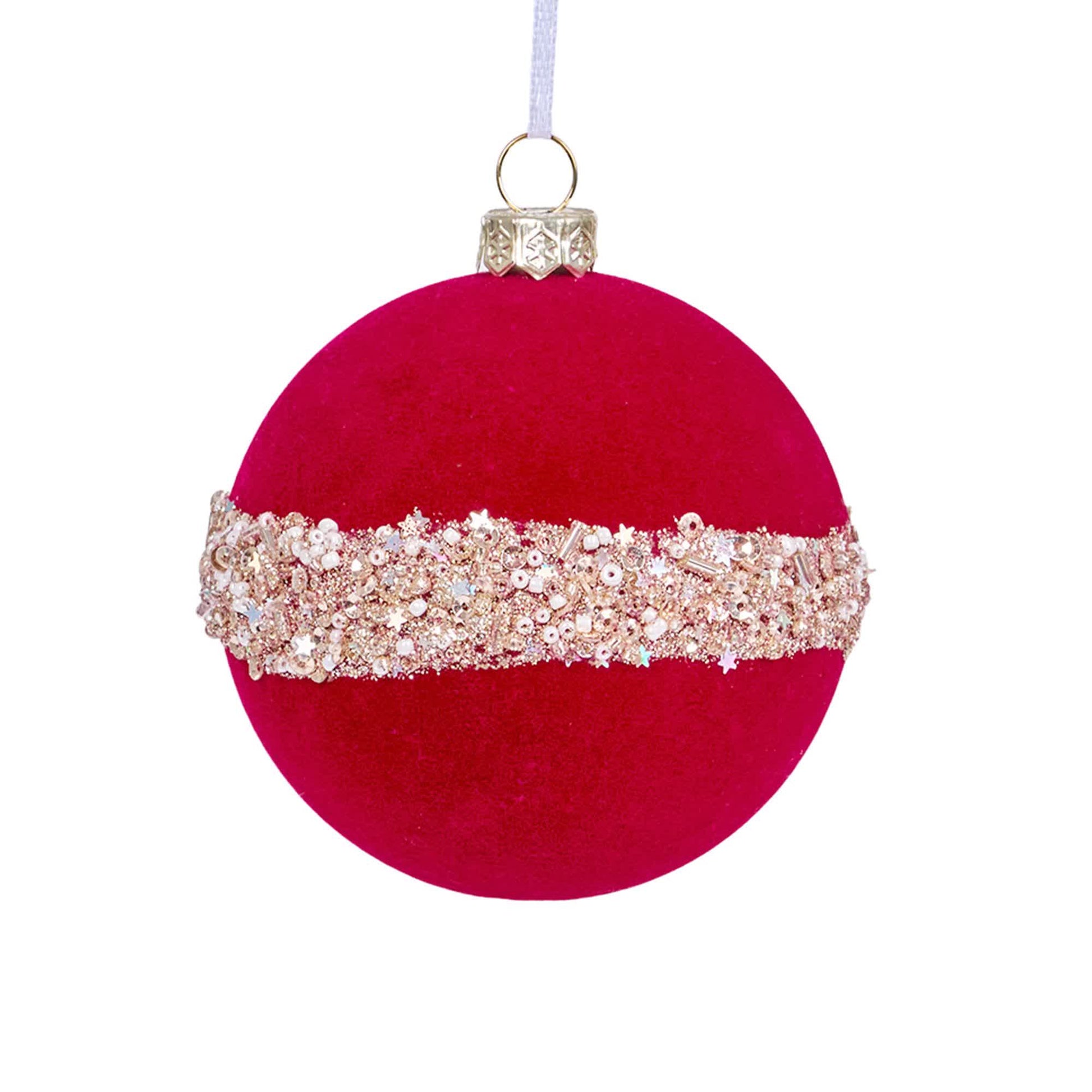 Ownkoti Christmas Velvet Balls With Glitter Accents - image 8