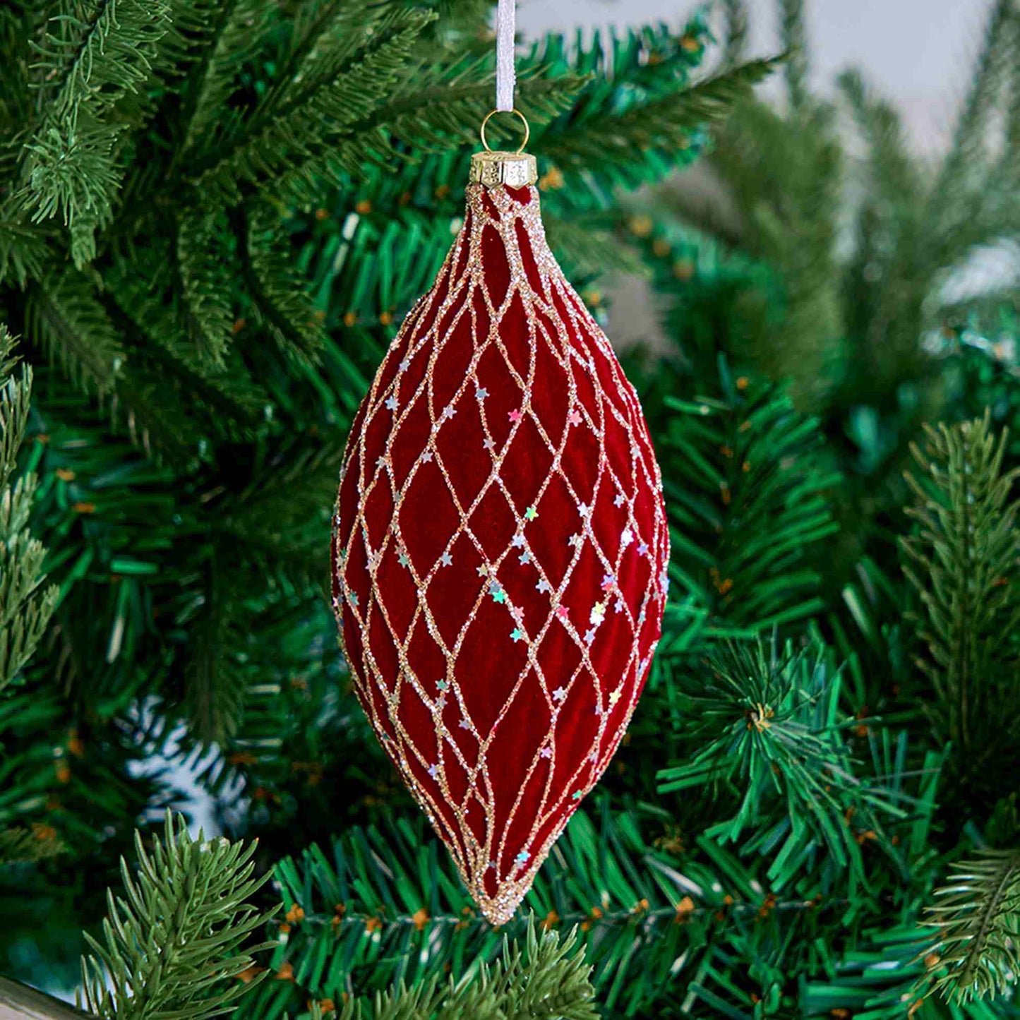 Ownkoti Christmas Velvet Balls With Glitter Accents - image 6