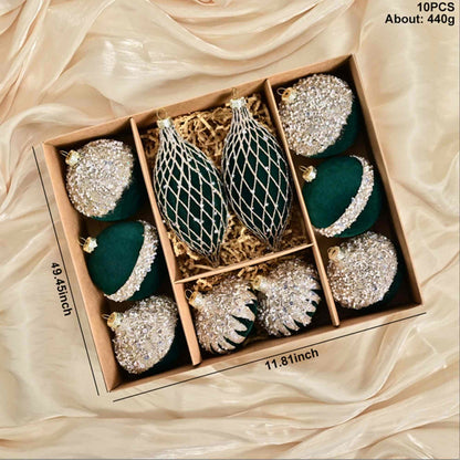 Ownkoti Christmas Velvet Balls With Glitter Accents - image 14