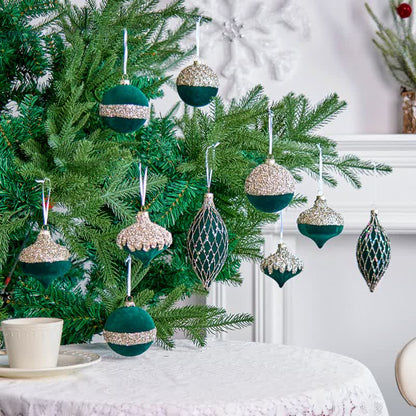 Ownkoti Christmas Velvet Balls With Glitter Accents - image 12