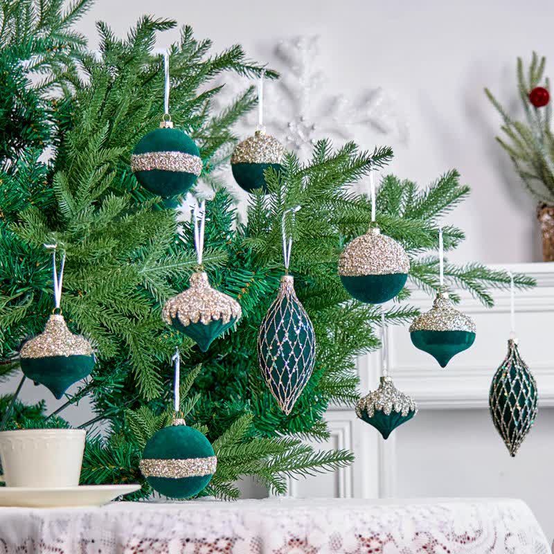 Ownkoti Christmas Velvet Balls With Glitter Accents - image 11