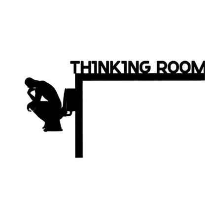 Ownkoti Thinking Room Toilet Door Frame Decor - 4PCS - image 2