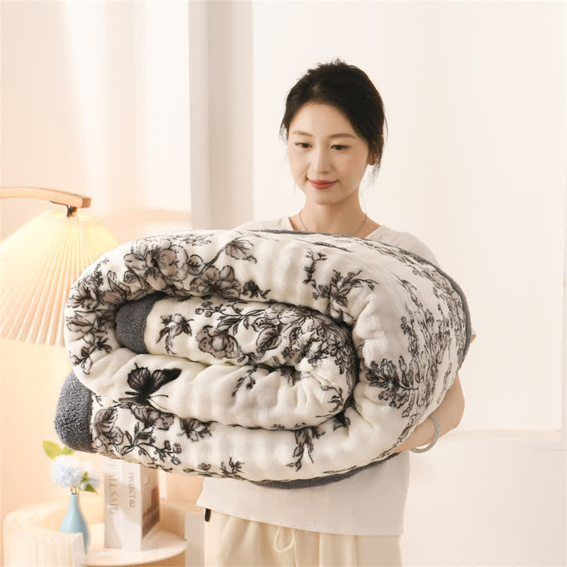 Ownkoti Elegant Floral Butterfly Throw Blanket - image 2