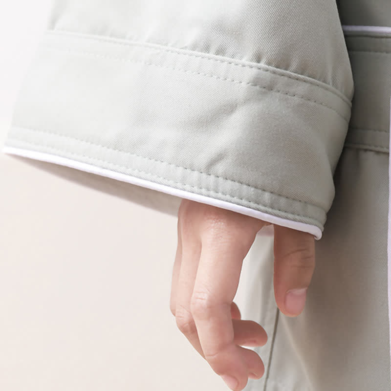 Ownkoti Minimalist Solid Color Pocket Child Bathrobe - image 9